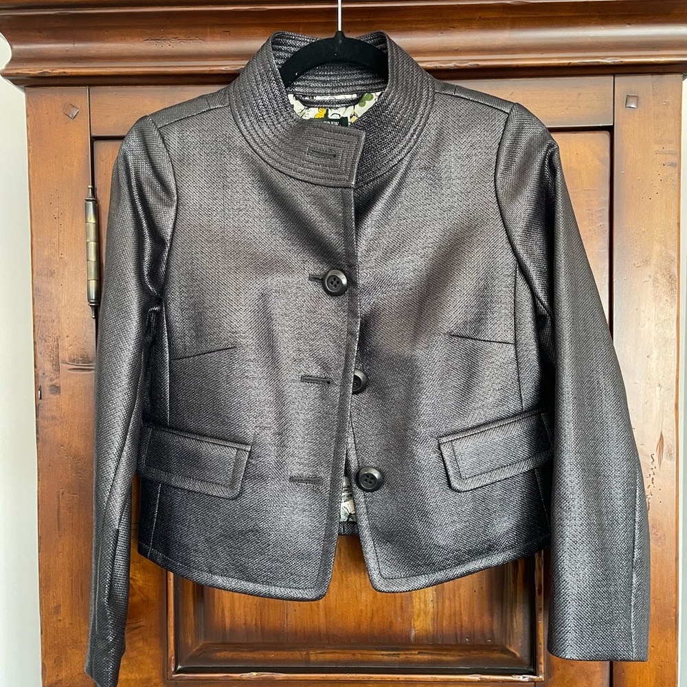 J.CREW coated texture blazer